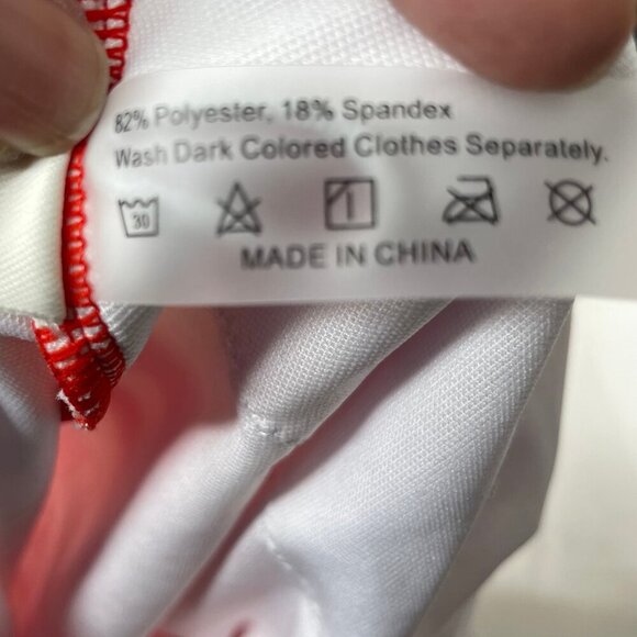 Commsense Orange Cream One Shoulder Abstract Print One Piece Swimsuit XS Beach - Picture 7 of 7